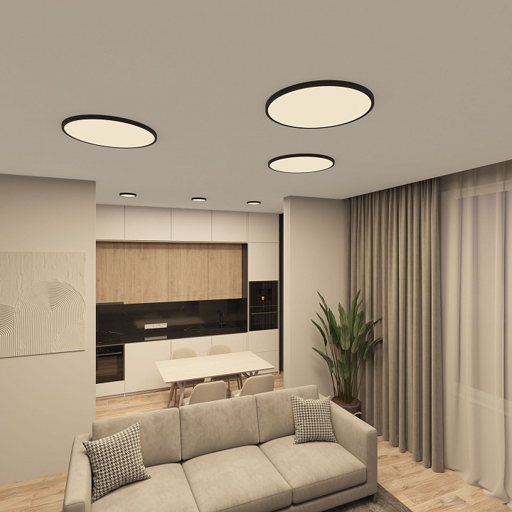 Накладной светильник denkirs thin dk6524-bk