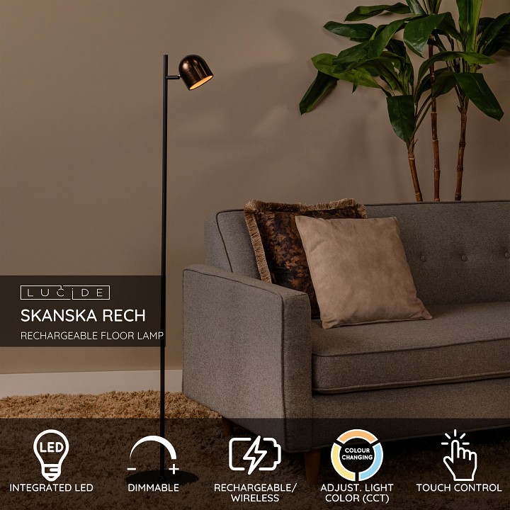Торшер lucide skanska rech 03749/03/96