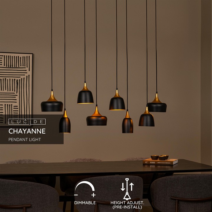 Подвесной светильник lucide chayanne 5446/08/30