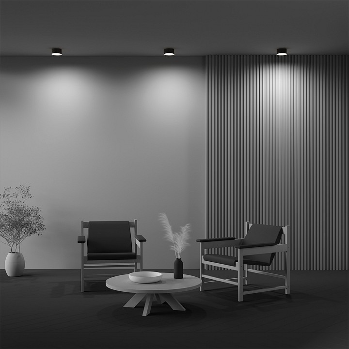 Накладной светильник maytoni technical zon c032cl-12w3k-rd-b