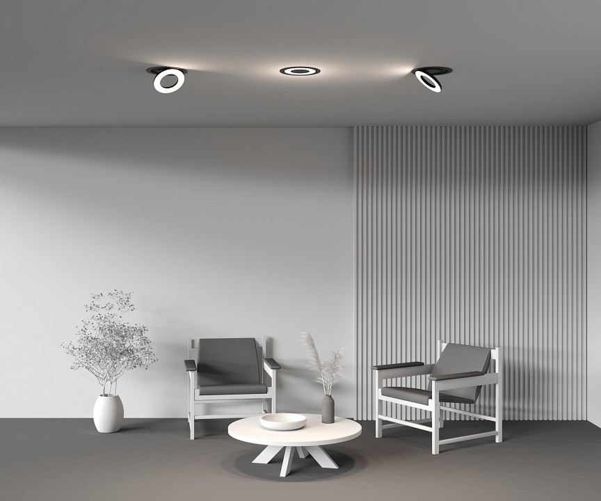 Встраиваемый светильник maytoni vector dl102-12w4k-b