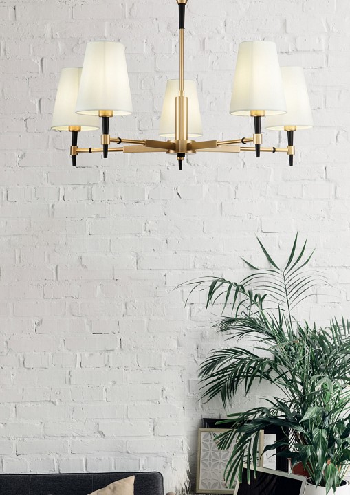 Люстра на штанге maytoni zaragoza h001cl-05bs