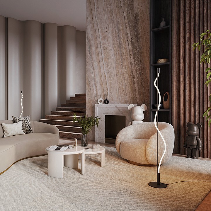 Торшер maytoni tau mod166fl-l15b3k