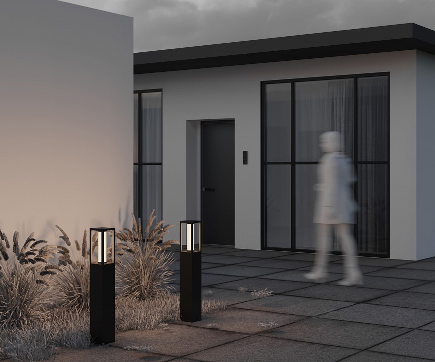 Наземный высокий светильник maytoni expo o480fl-l12b3k1