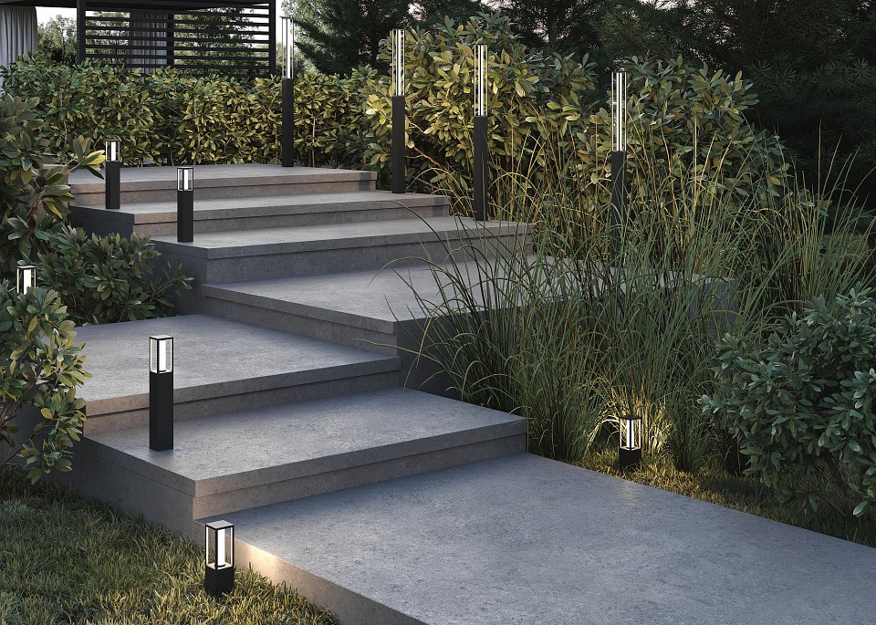 Наземный высокий светильник maytoni expo o480fl-l25b3k