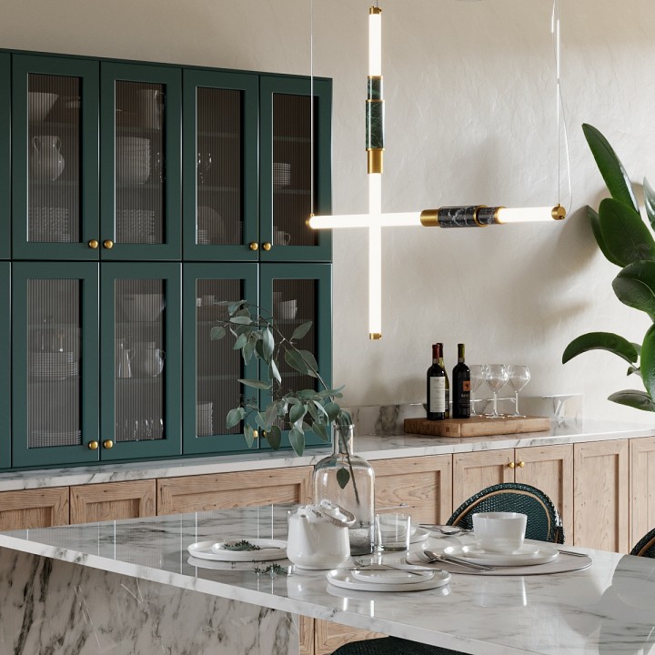Подвесной светильник odeon light marmi 4361/14l