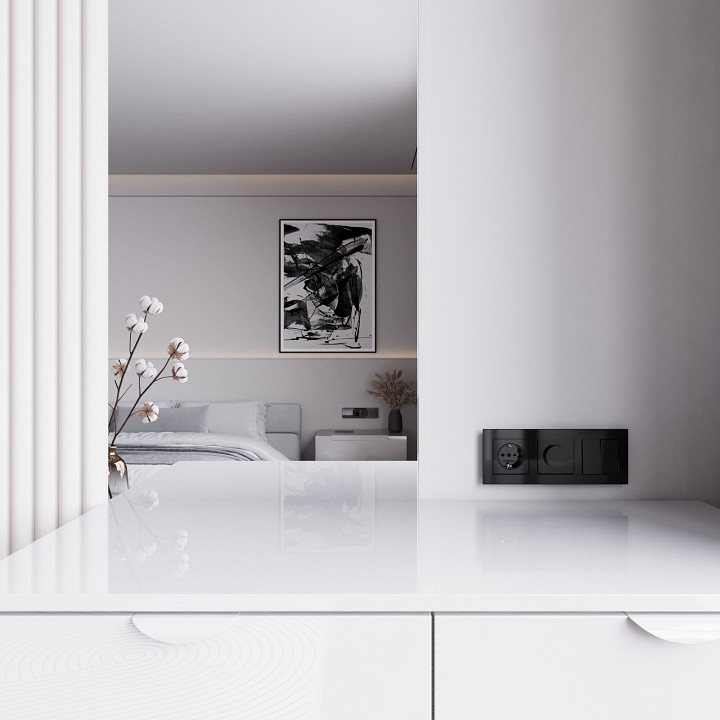 Диммер без рамки werkel черный акрил w1142048