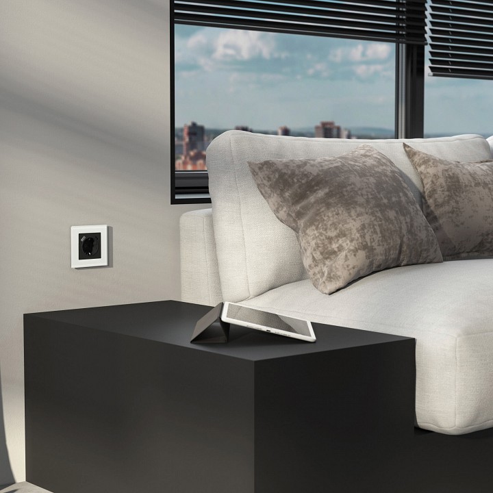 Рамка на 1 пост werkel senso (белый, Стекло soft-touch) w0013101