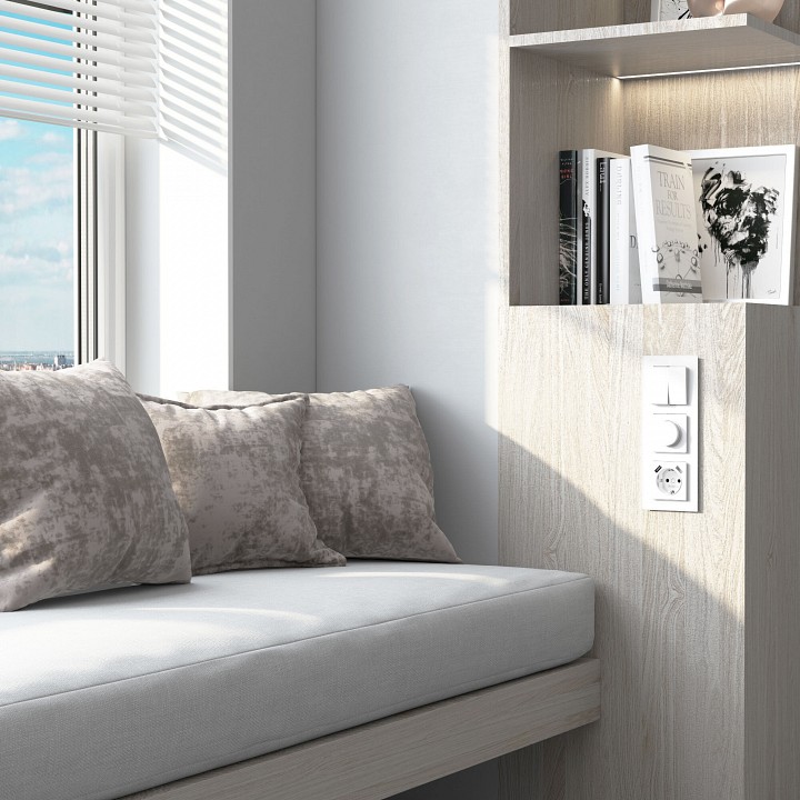 Рамка на 3 поста werkel senso (белый, Стекло soft-touch) w0033101