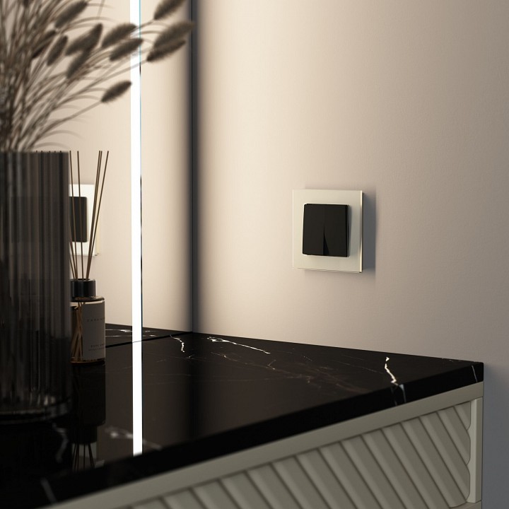 Рамка на 1 пост werkel senso (шампань, Стекло soft-touch) w0013111