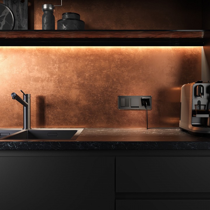 Розетка влагозащищенная с заземлением и со шторкой с крышкой werkel werkel w1171208