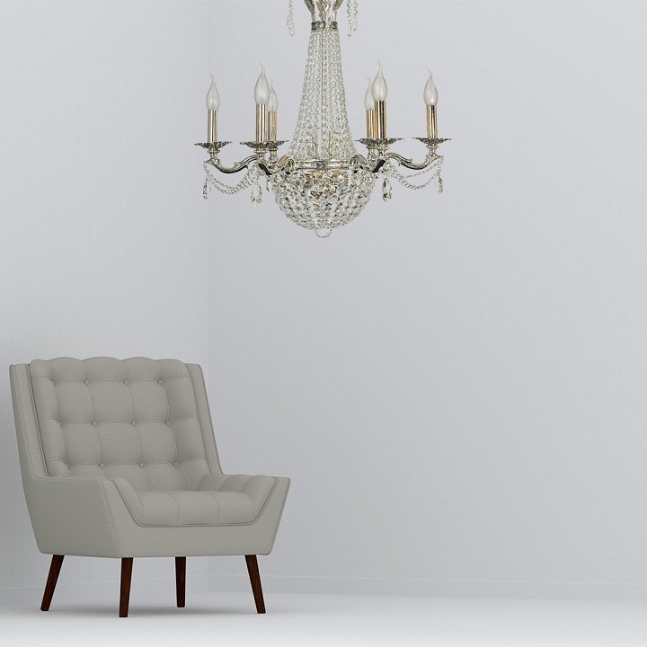 Подвесная люстра arti lampadari amelia amelia e 1.6.6.502 sb