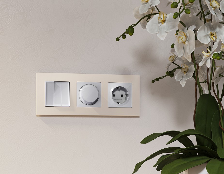 Клавиши для выключателя трехклавишного ambrella volt quant ap4050