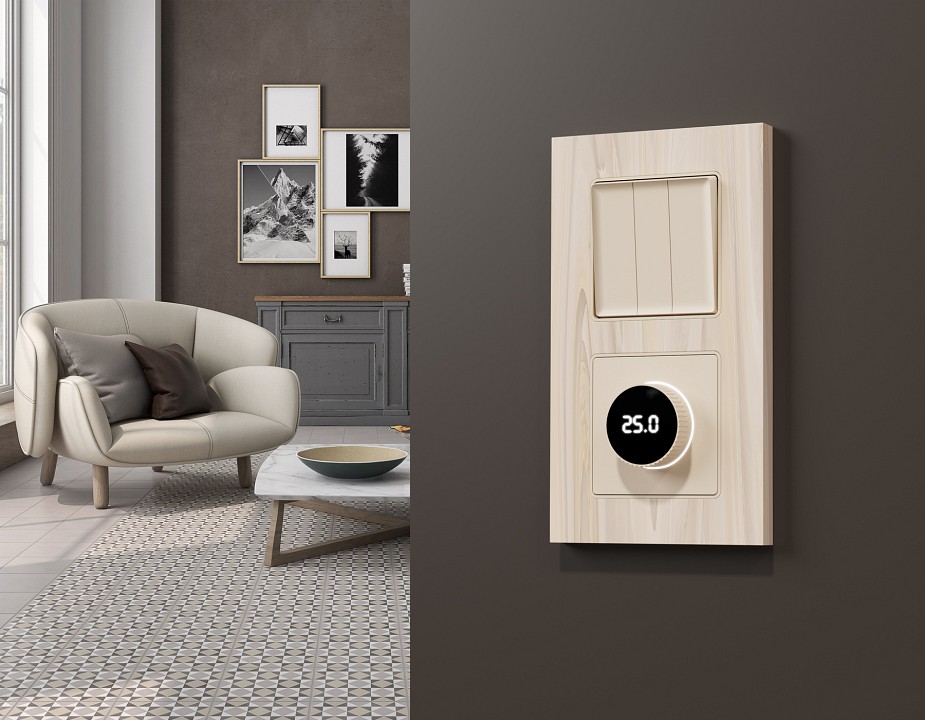 Терморегулятор электромеханический для теплого пола без рамки ambrella volt alfa ma325810