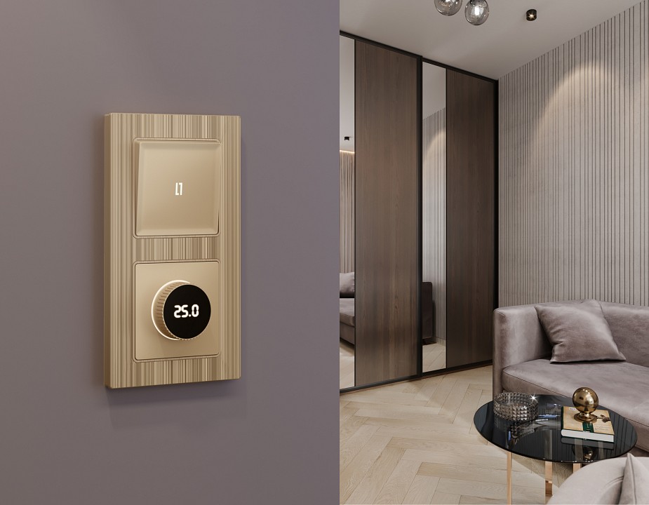 Терморегулятор электромеханический для теплого пола без рамки ambrella volt alfa ma605810