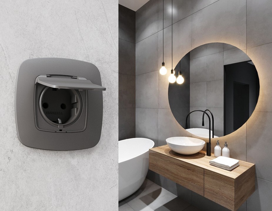 Рамка на 1 пост ambrella volt omega of140651