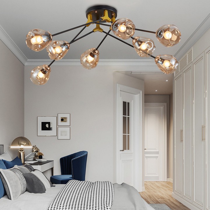 Потолочная люстра arte milano amalfi 252588/8 br