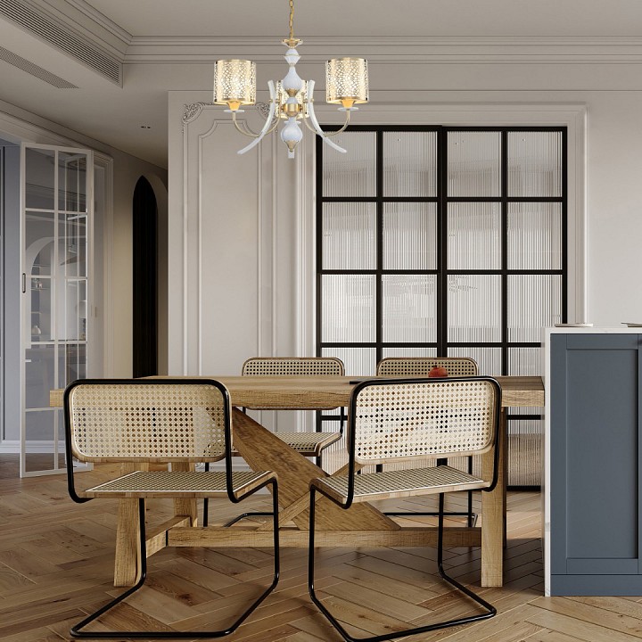 Подвесная люстра arte milano florentia-6067 306067/3 wh/gd