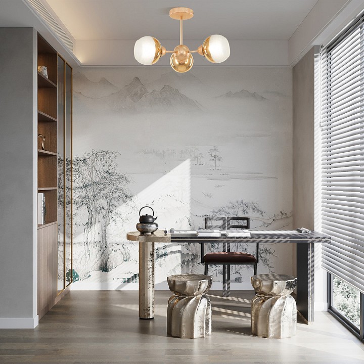 Люстра на штанге arte milano napoli-327007 327007/3 gd