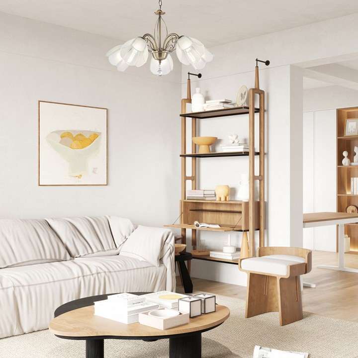 Подвесная люстра arte milano amalfi-2656 332656/5 ab