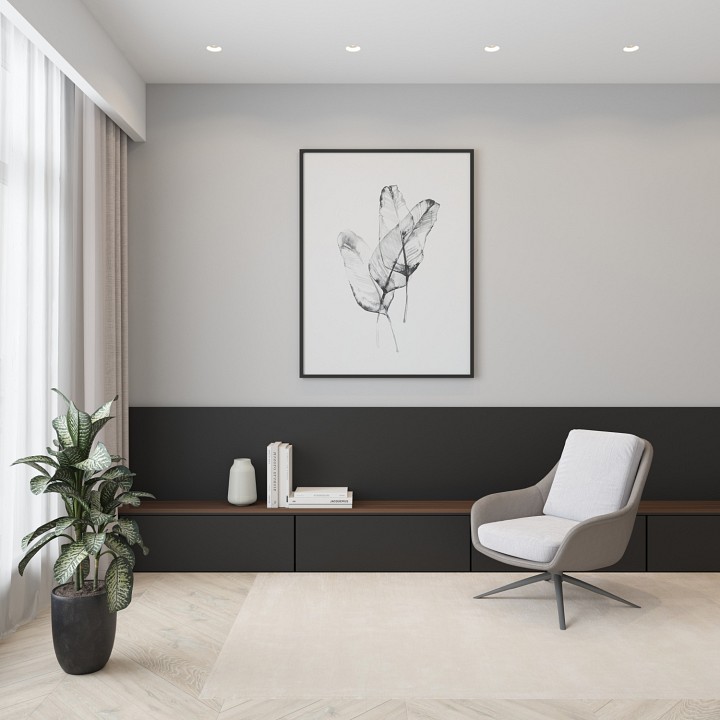 Встраиваемый светильник denkirs inviz dk2081-wh