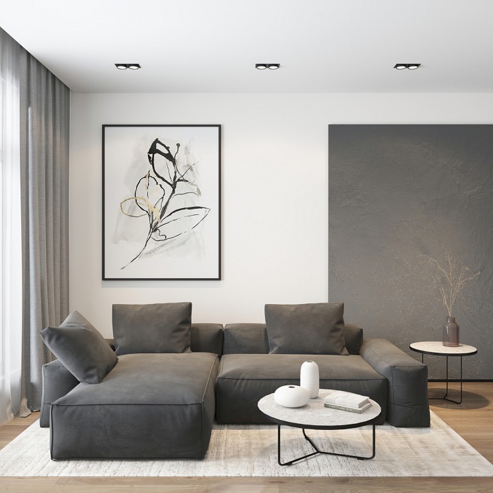 Встраиваемый светильник denkirs flat dk2092-bk