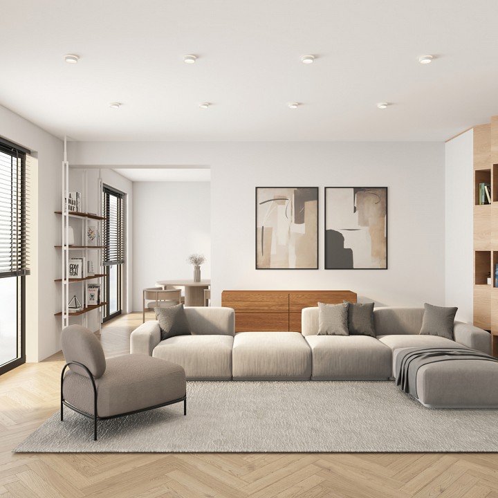 Встраиваемый светильник denkirs niko dk2100-wh