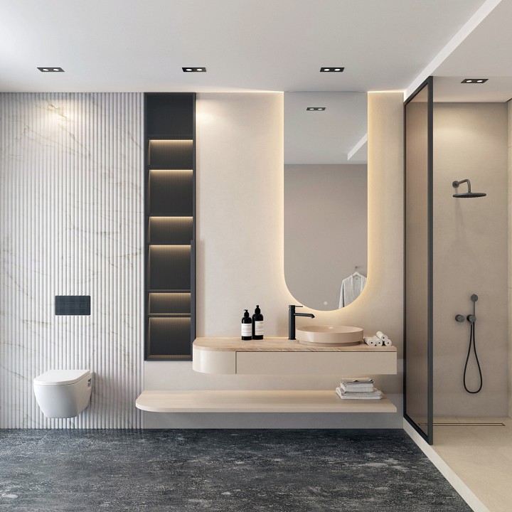 Встраиваемый светильник denkirs port dk3112-bk