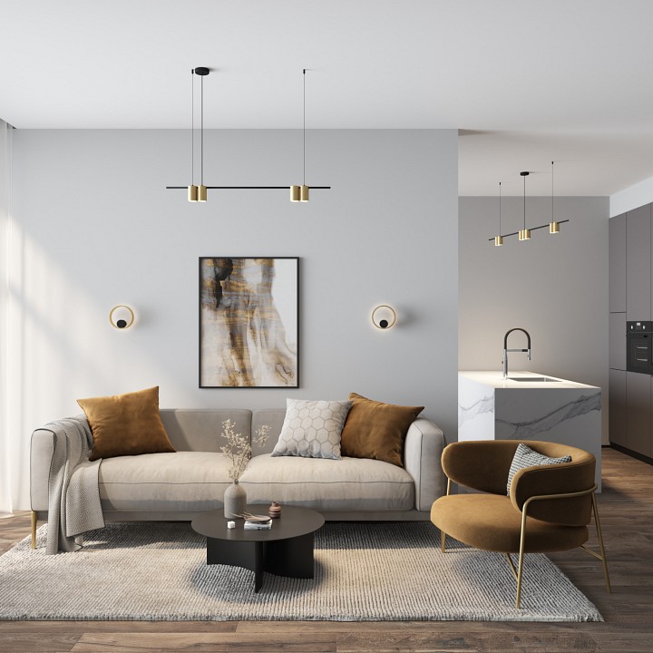 Подвесной светильник denkirs orbit dk4061-bk+sg