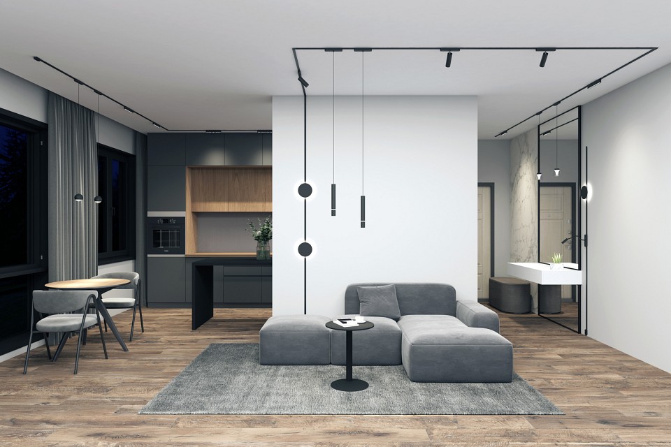 Накладной светильник denkirs air linear dk5300-bk