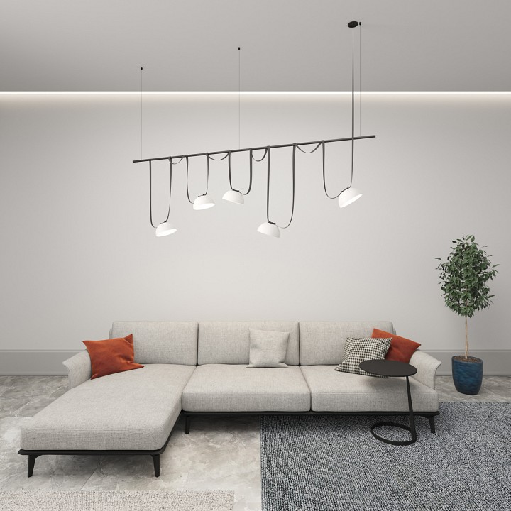 Накладной светильник denkirs belty flow dk5561-wh+bk