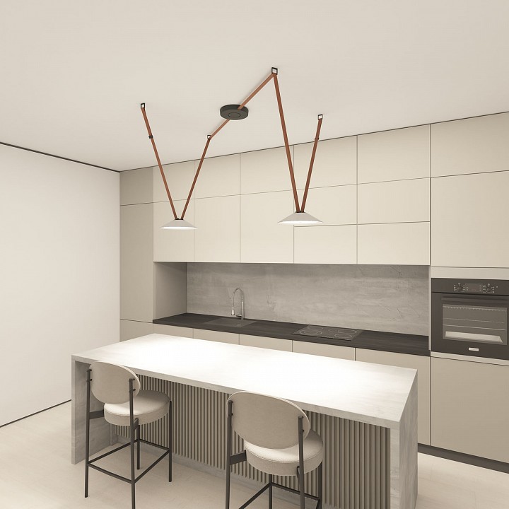 Накладной светильник denkirs belty flow dk5564-wh+bk