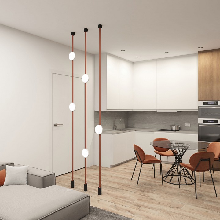 Накладной светильник denkirs belty flow dk5567-wh+bk