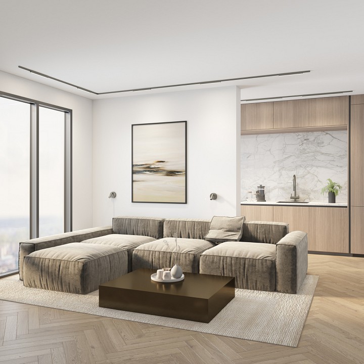 Накладной светильник denkirs shine linear dk5751-dn