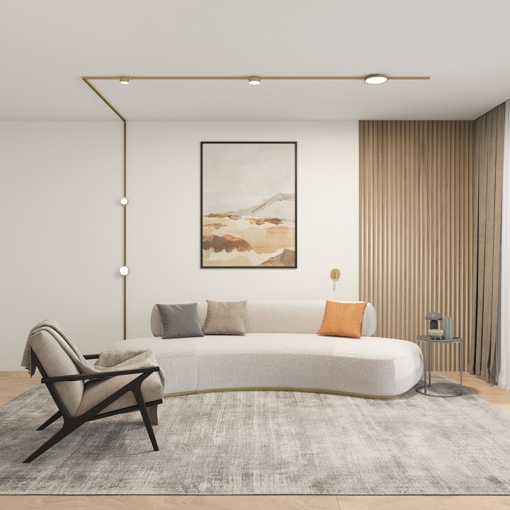 Накладной светильник denkirs shine flow dk5761-sb