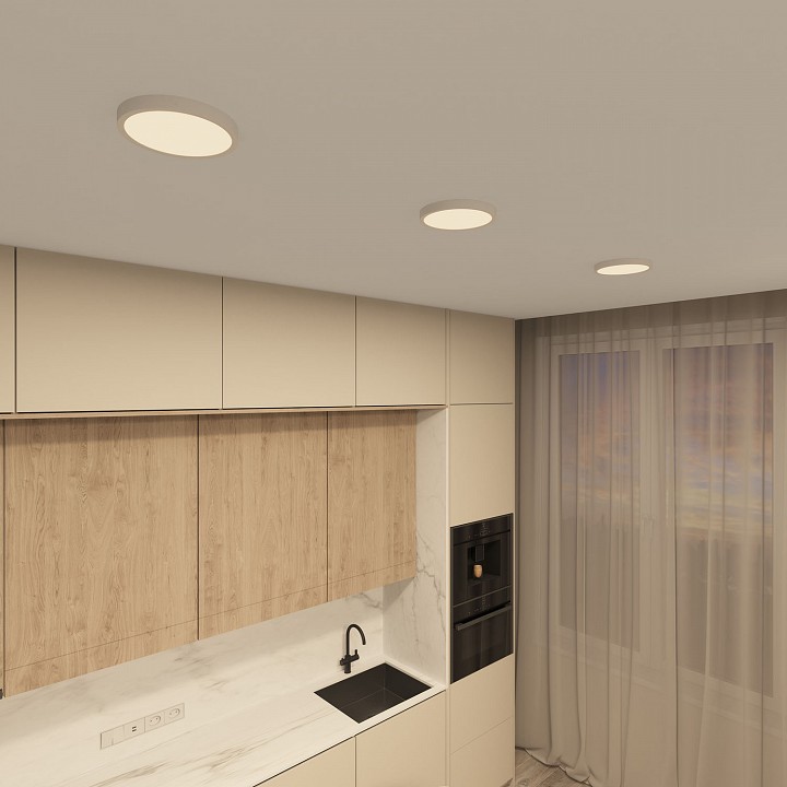 Накладной светильник denkirs thin dk6520-wh