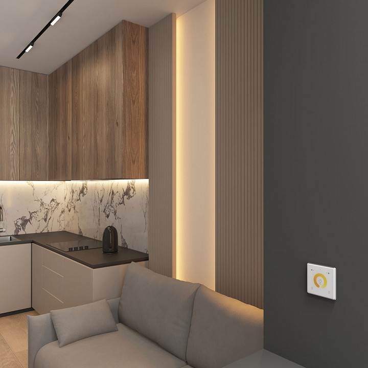 Панель-регулятора цт сенсорная встраиваемая denkirs smart dk7200-wh