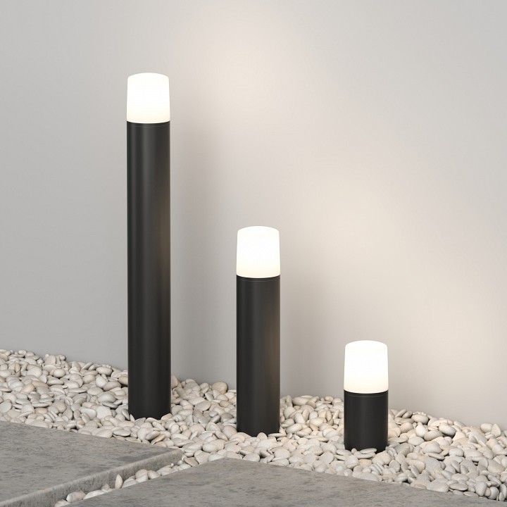 Наземный низкий светильник denkirs nord dk9749-bk