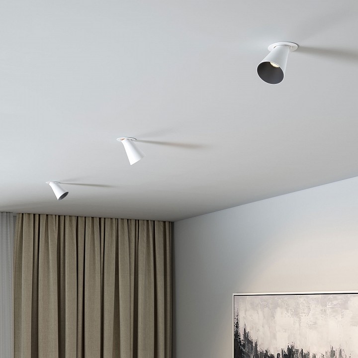 Встраиваемый светильник elektrostandard bell 25097/led 8w 4000k белый