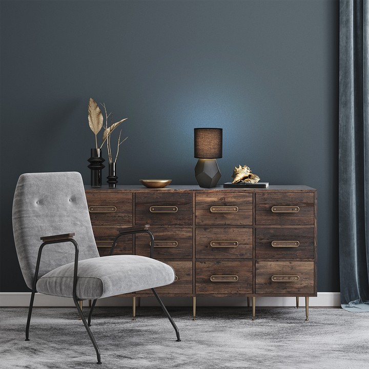 Настольная лампа декоративная escada diona 10205/t black