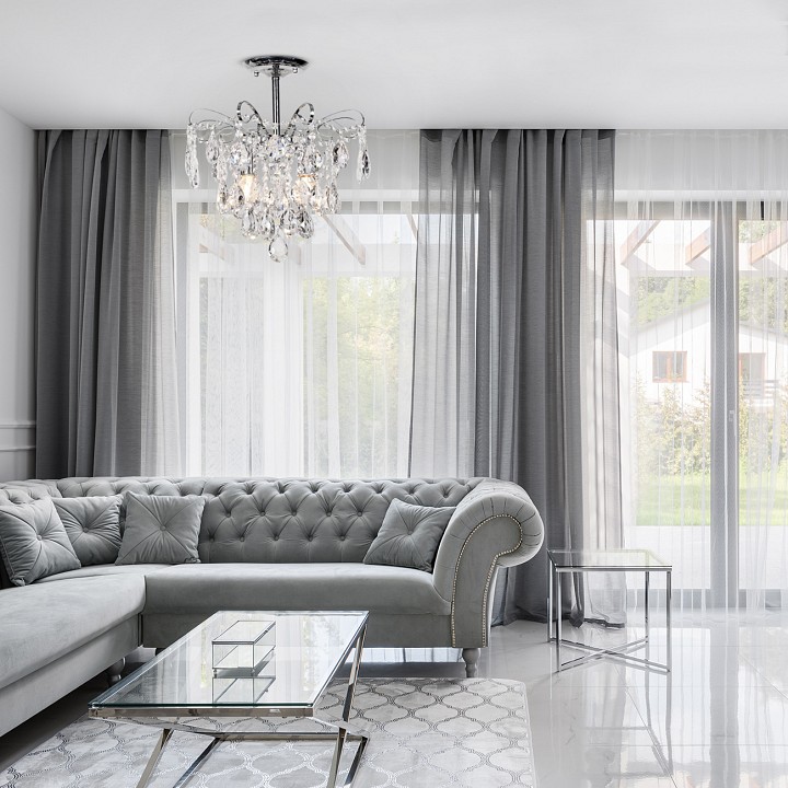 Люстра на штанге escada crown 682/4pl chrome