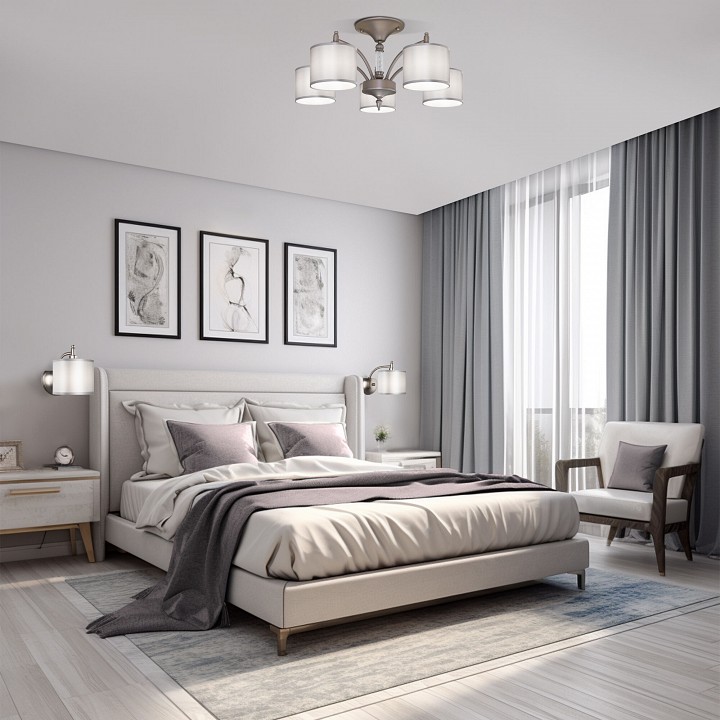 Бра eurosvet adagio 60080/1 сатин-никель