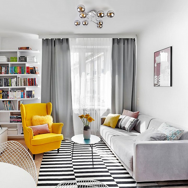 Потолочная люстра eurosvet evita 30140/8 хром