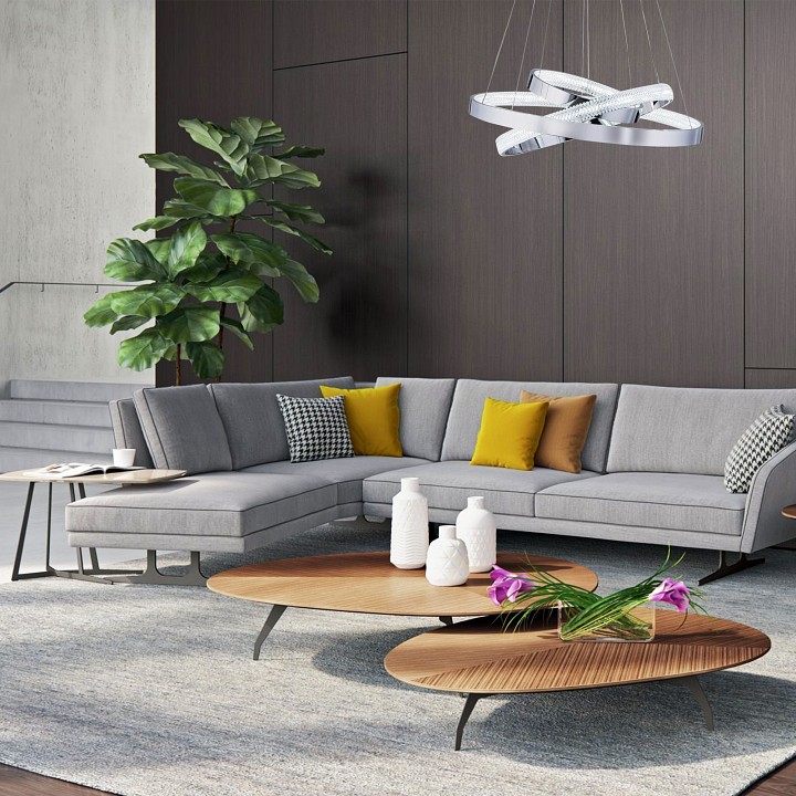 Подвесной светильник eurosvet posh 90176/3 хром