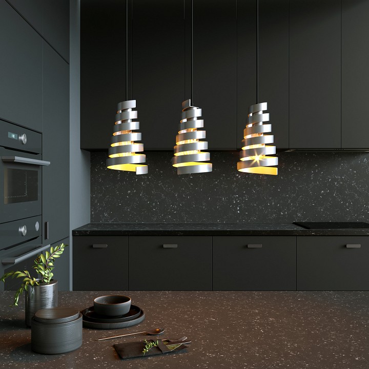 Подвесной светильник eurosvet storm 50058/3 серебро