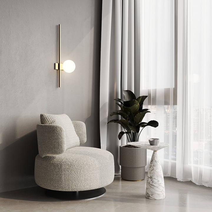 Накладной светильник eurosvet frost 503052 латунь