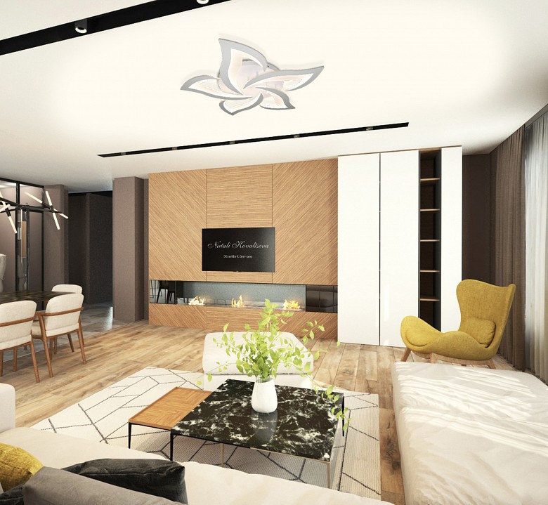 Потолочная люстра natali kovaltseva smart home led lamps 81212