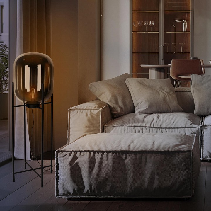 Торшер loft it oda 10195f/1600 smoke