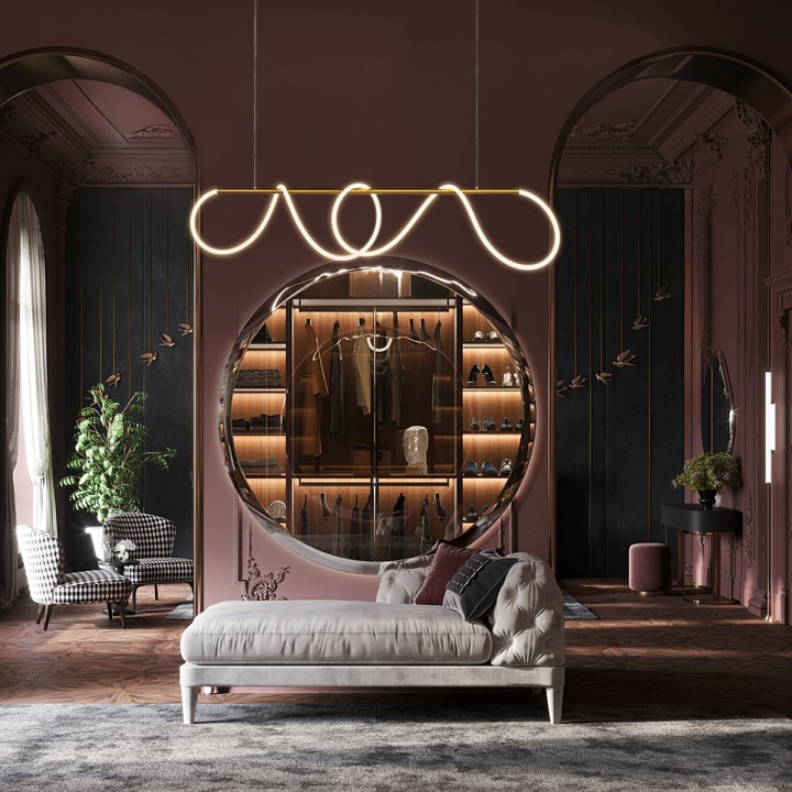 Подвесной светильник loft it thread 10388p/b brass