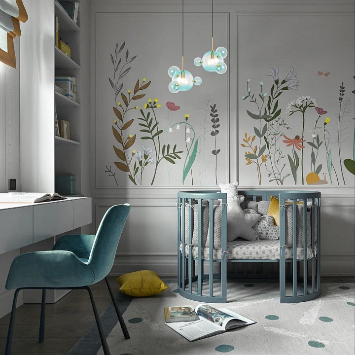 Подвесной светильник loft it bolle 2027-p4 blue mini